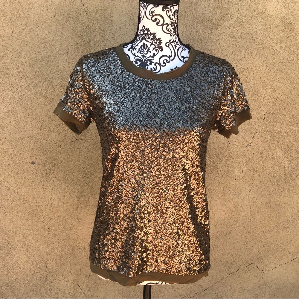 NWOT J. Crew Full Sequin Top